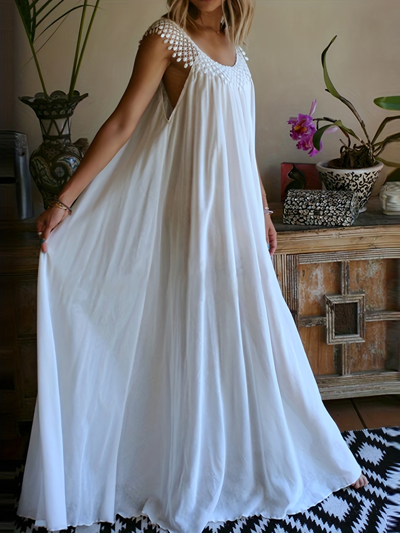 Seraphina | Sukienka Boho Koronkowa Plus Size