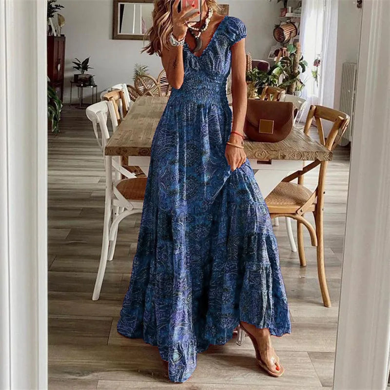 Zara | Retro Kwiatowa Sukienka Swing