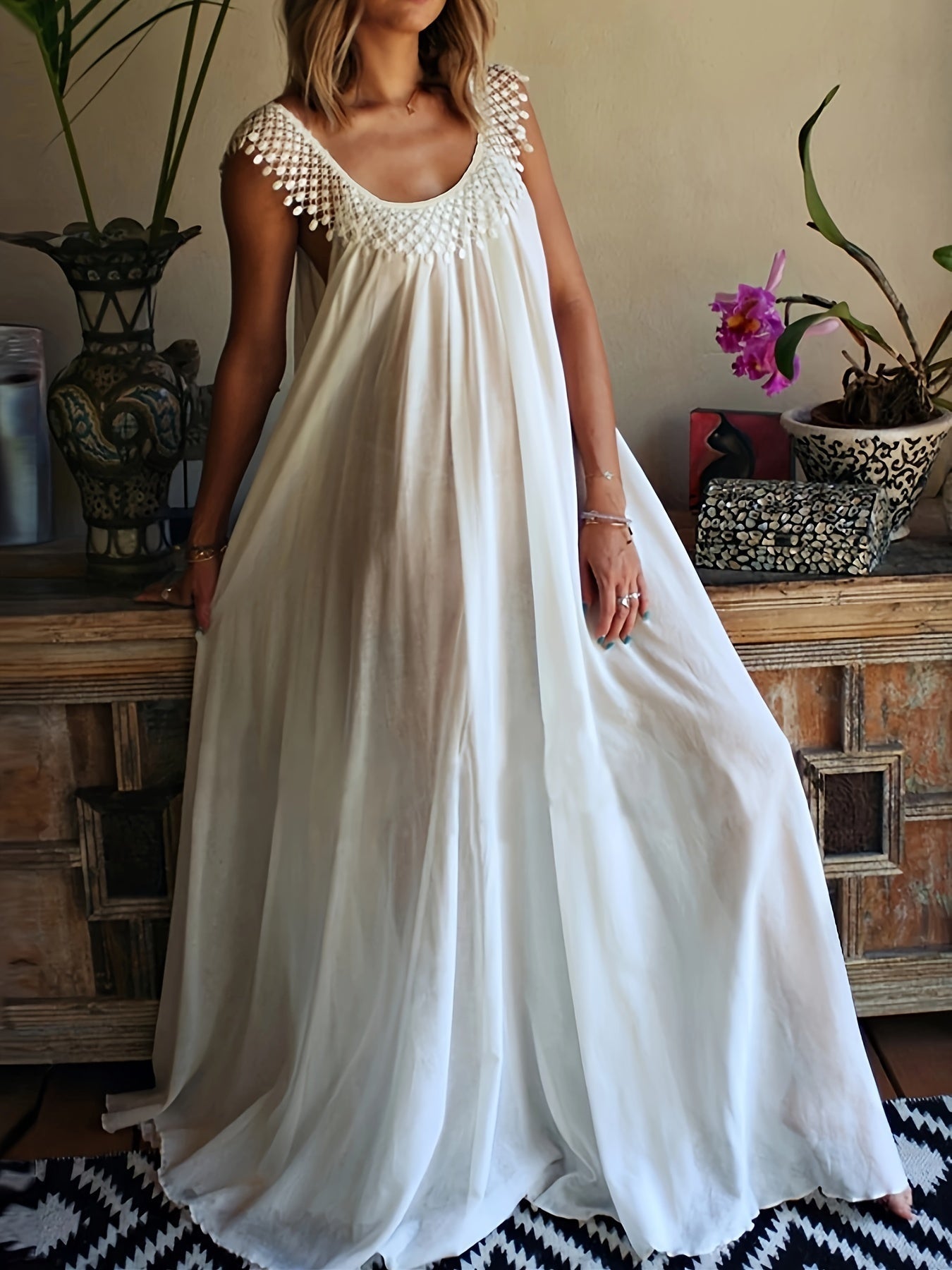 Seraphina | Sukienka Boho Koronkowa Plus Size